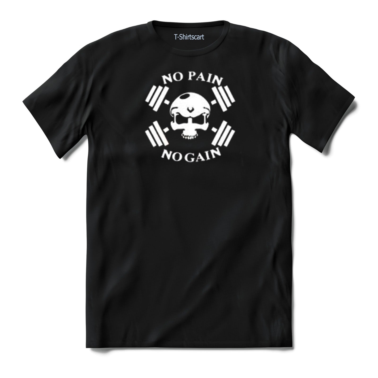 NO PAIN NO GAIN - SKULL T SHIRT