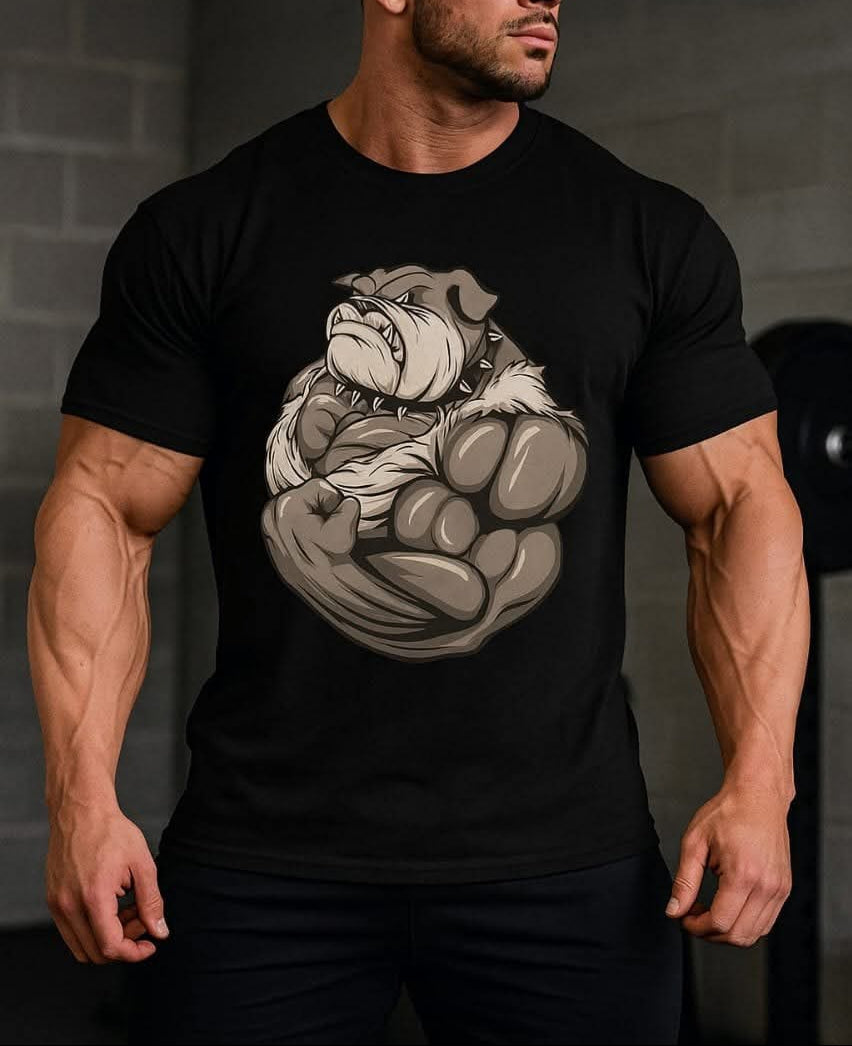 BULL DOG GYM T SHIRT